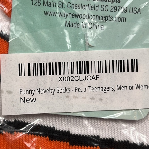 NEW Orange tropical FISH SOCKS Fishy Feet novelty FUNNY fits anyone short Nemo - Picture 4 of 7